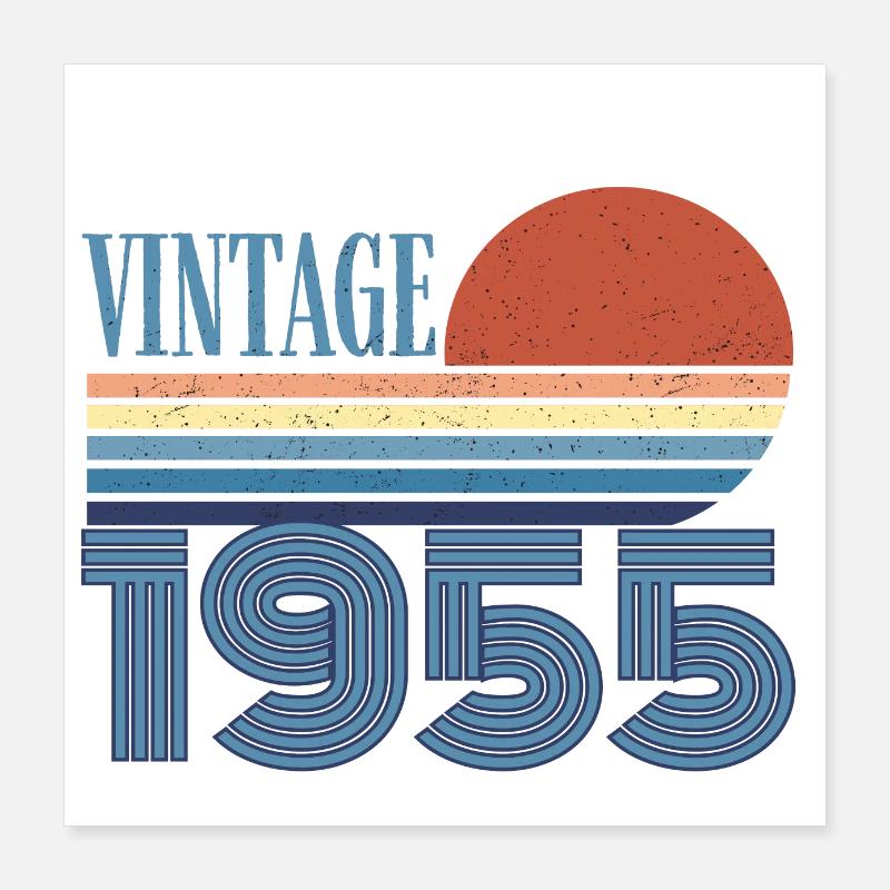 Vintage 1955 Poster 16" x 16" (40x40 cm)