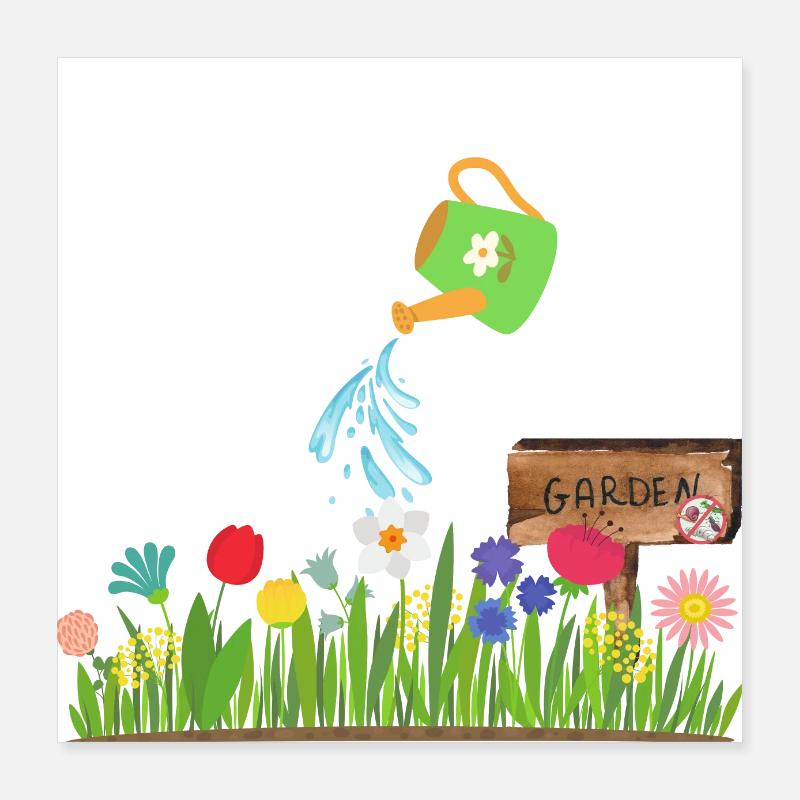 JARDIN Poster 40 x 40 cm