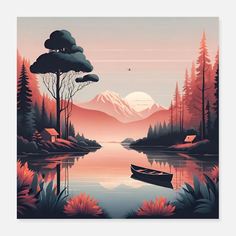 Le calme Poster 40 x 40 cm