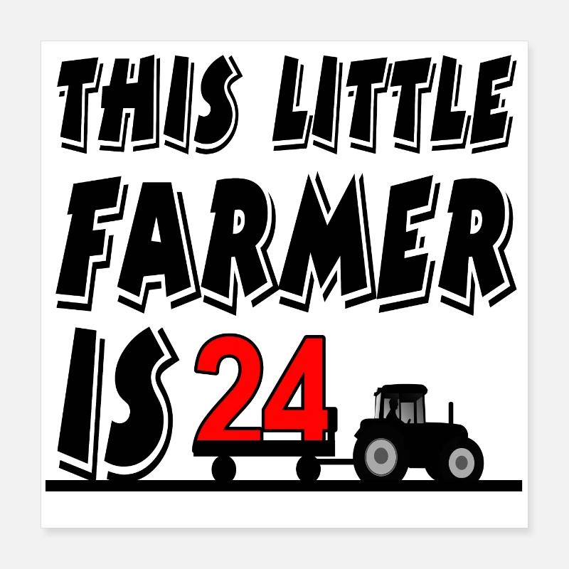 Farmer Poster 16" x 16" (40x40 cm)