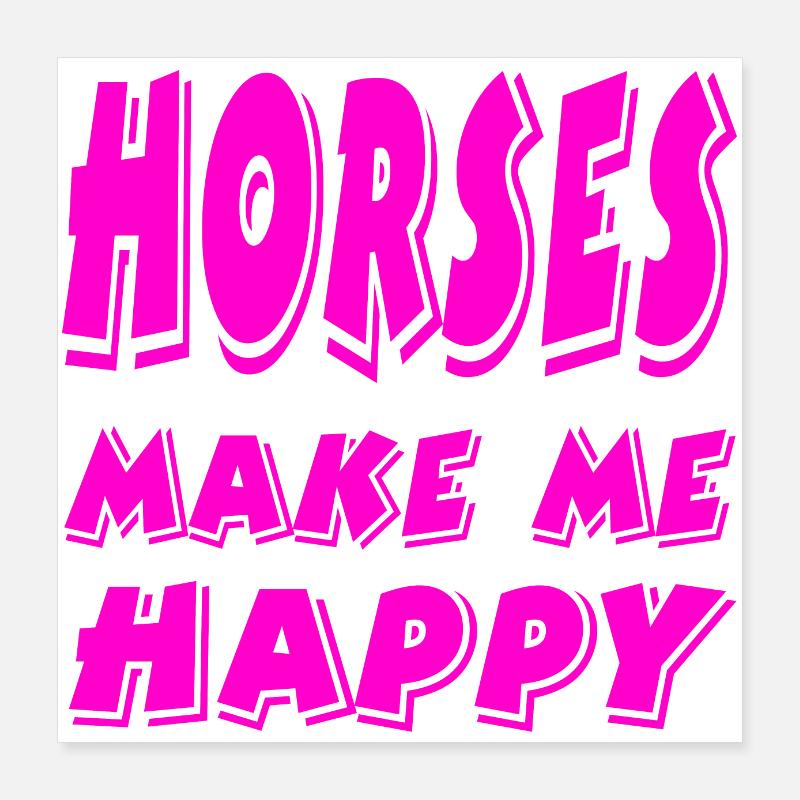 Chevaux Poster 40 x 40 cm