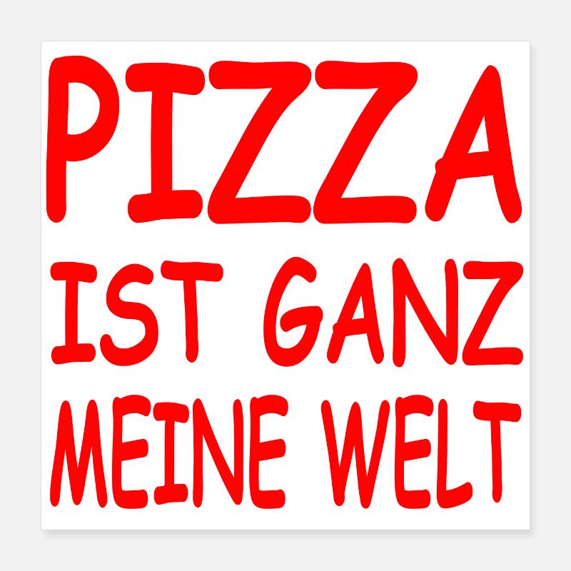 Pizza Poster 40x40 cm