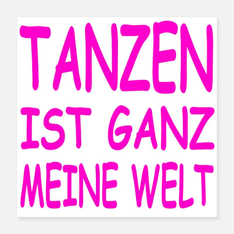 Tanzen Poster 40x40 cm