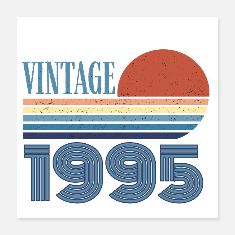 Vintage 1995 Poster 16" x 16" (40x40 cm)