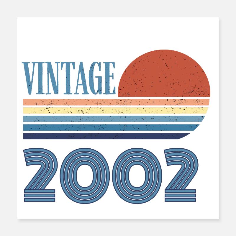 Vintage 2002 Poster 16" x 16" (40x40 cm)