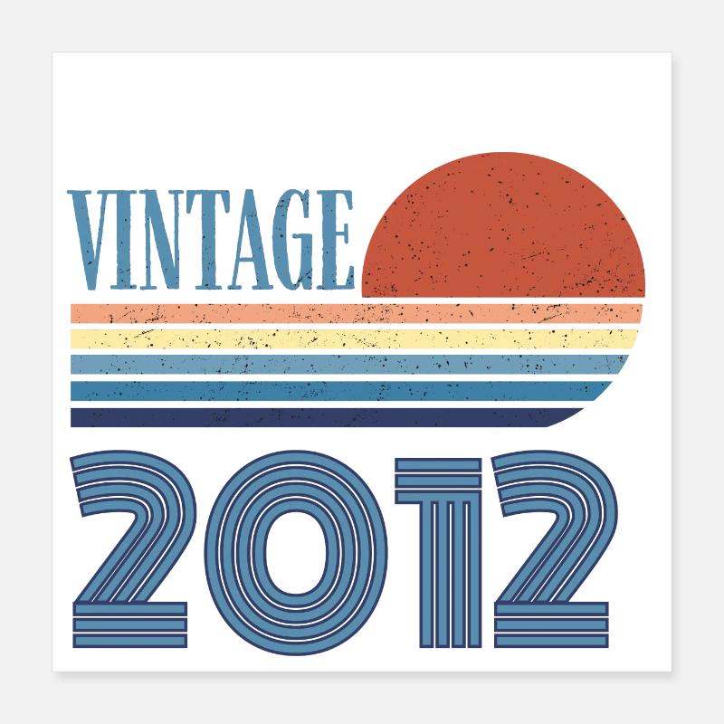 Vintage 2012 Poster 16" x 16" (40x40 cm)