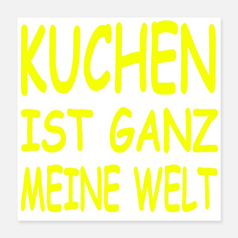 Kuchen Poster 40x40 cm