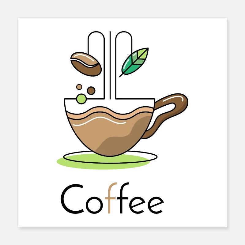 Sirotez avec style : conception de tasse à café respectueuse de l’environnement Poster 40 x 40 cm