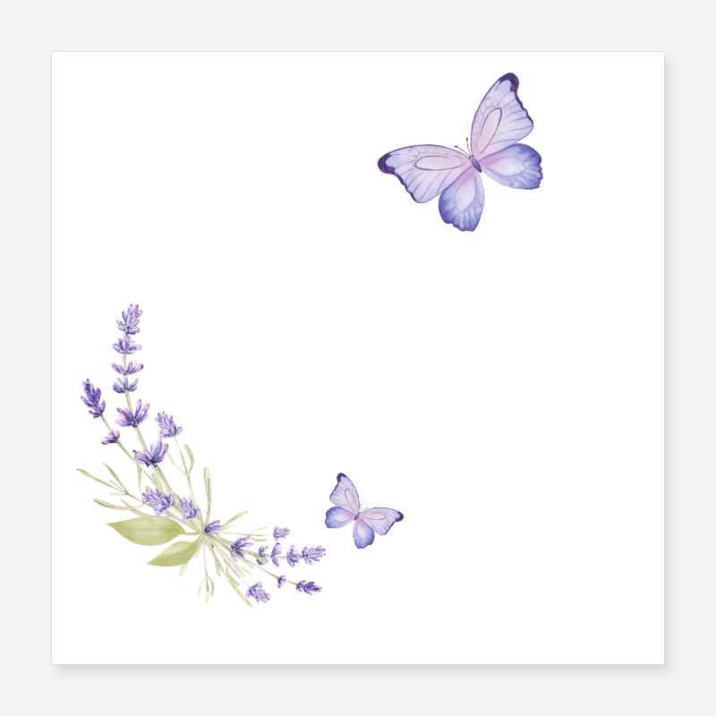 The Bride Butterfly - Bride Gift Idea Poster 16" x 16" (40x40 cm)
