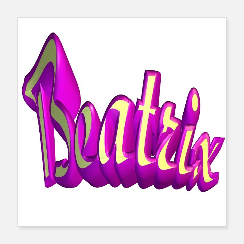 beatrix2 Poster 40x40 cm