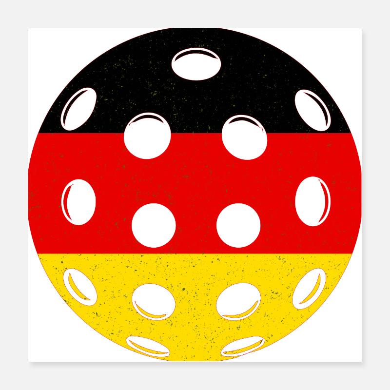 Pickleball Germany Poster 16" x 16" (40x40 cm)