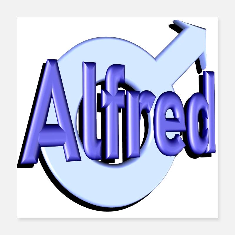 alfred2 Poster 40x40 cm