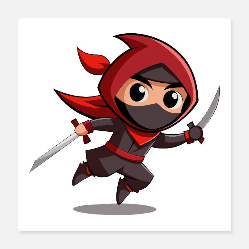Ninja Poster 40x40 cm