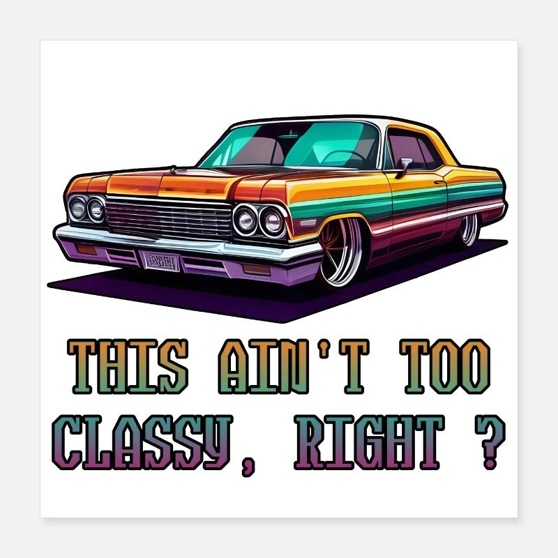 Das ist nicht zu edel, oder? Poster 40x40 cm