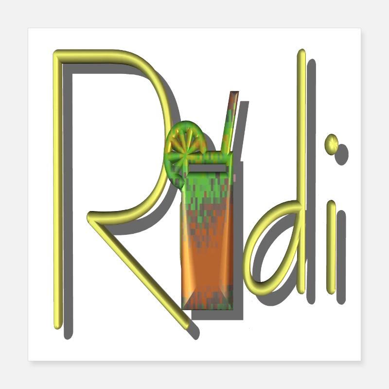 rudi2 Poster 16" x 16" (40x40 cm)