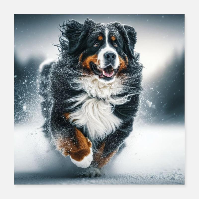 Bouvier bernois Poster 40 x 40 cm