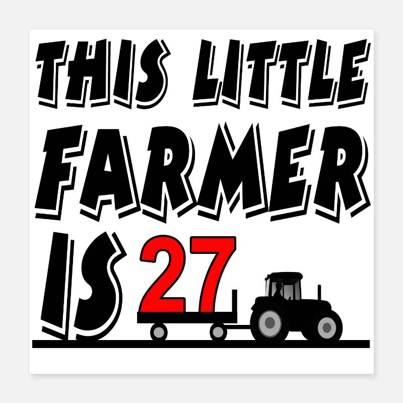 Farmer Poster 16" x 16" (40x40 cm)