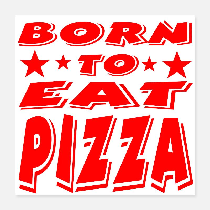 Pizza Poster 40 x 40 cm