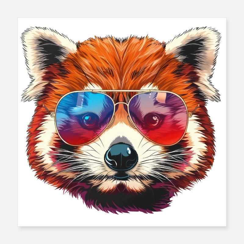 Red Panda Little Panda Poster 16" x 16" (40x40 cm)