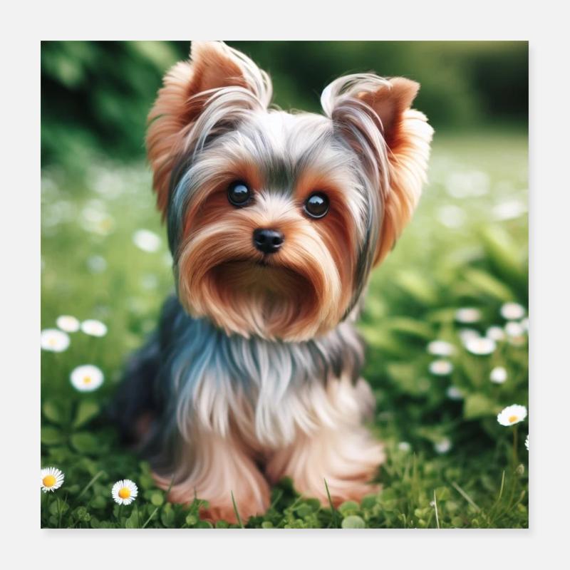 Yorkshire Terrier Poster 40 x 40 cm