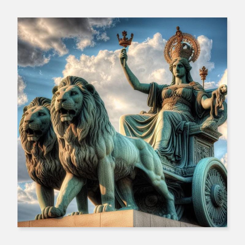 Goddess Cybele Poster 16" x 16" (40x40 cm)