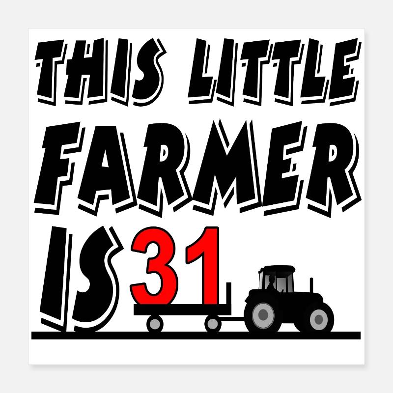 Farmer Poster 16" x 16" (40x40 cm)