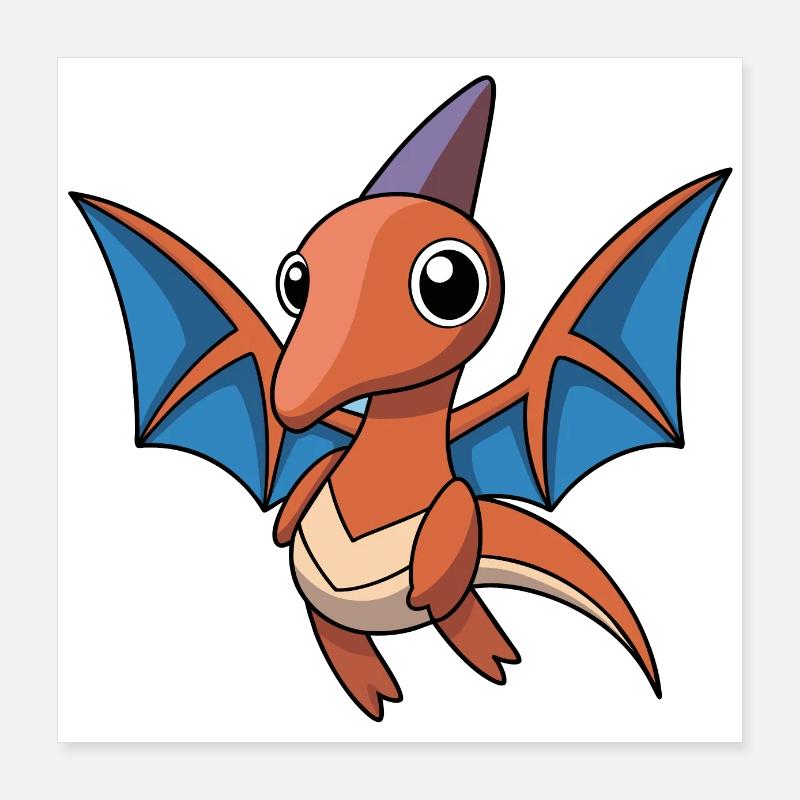 PTERANODON. DINOSAUR Poster 16" x 16" (40x40 cm)