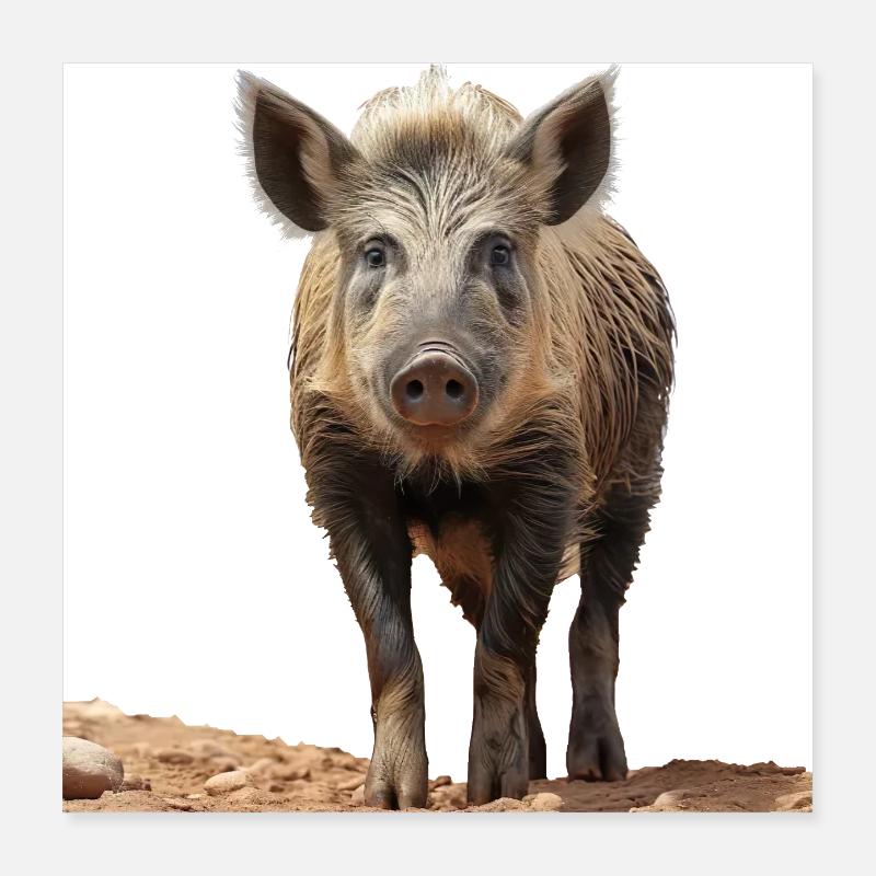 Iberico-Schwein ist ein wahrer Genuss Poster 40x40 cm