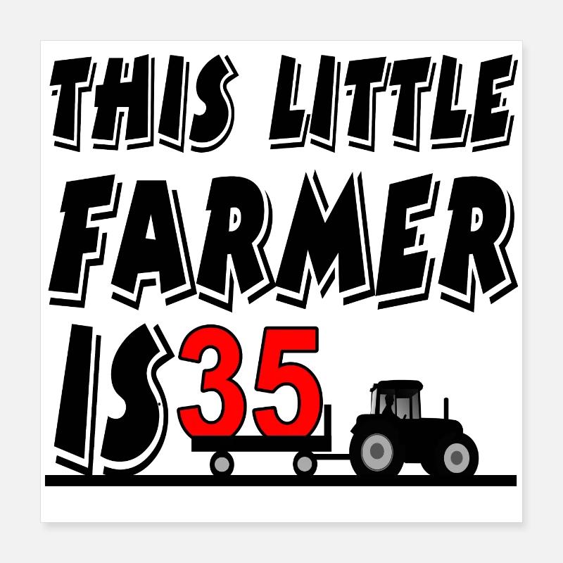 Farmer Poster 16" x 16" (40x40 cm)