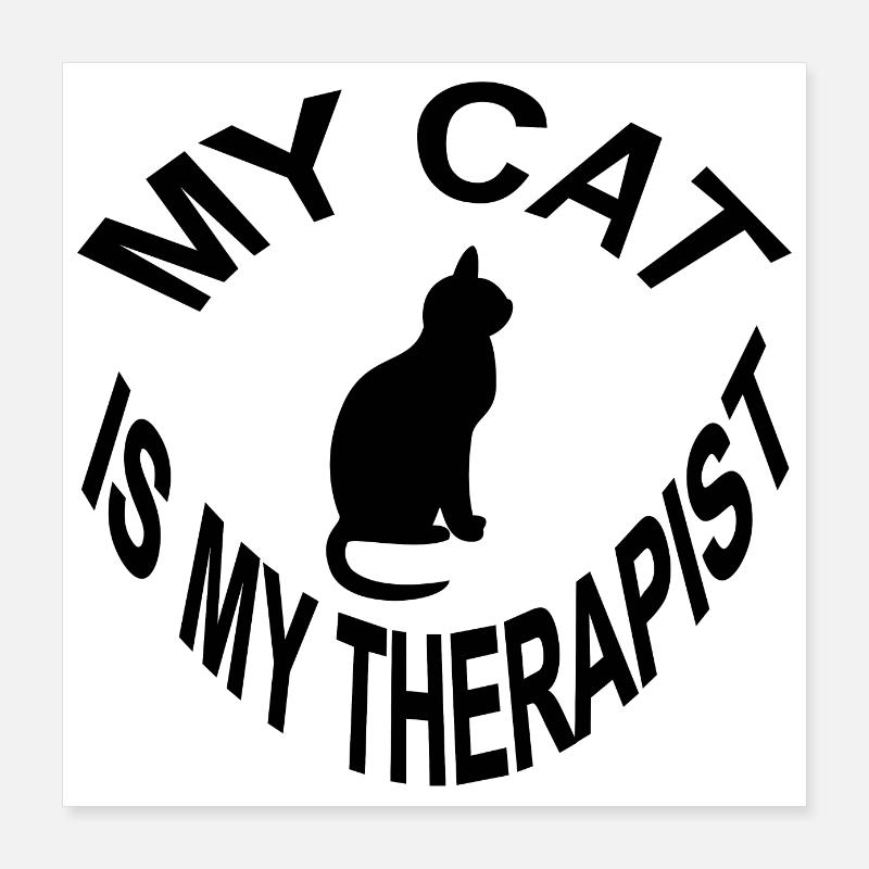 Katze Poster 40x40 cm