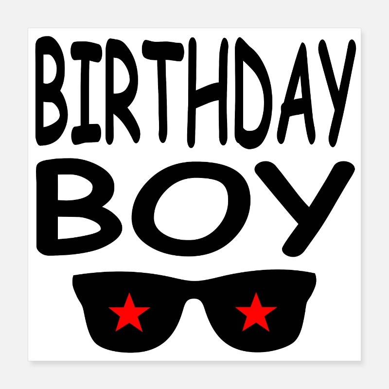 Birthday Poster 16" x 16" (40x40 cm)