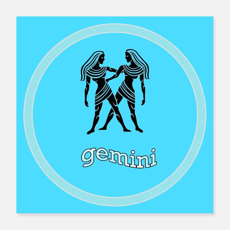 gemini Poster 16" x 16" (40x40 cm)