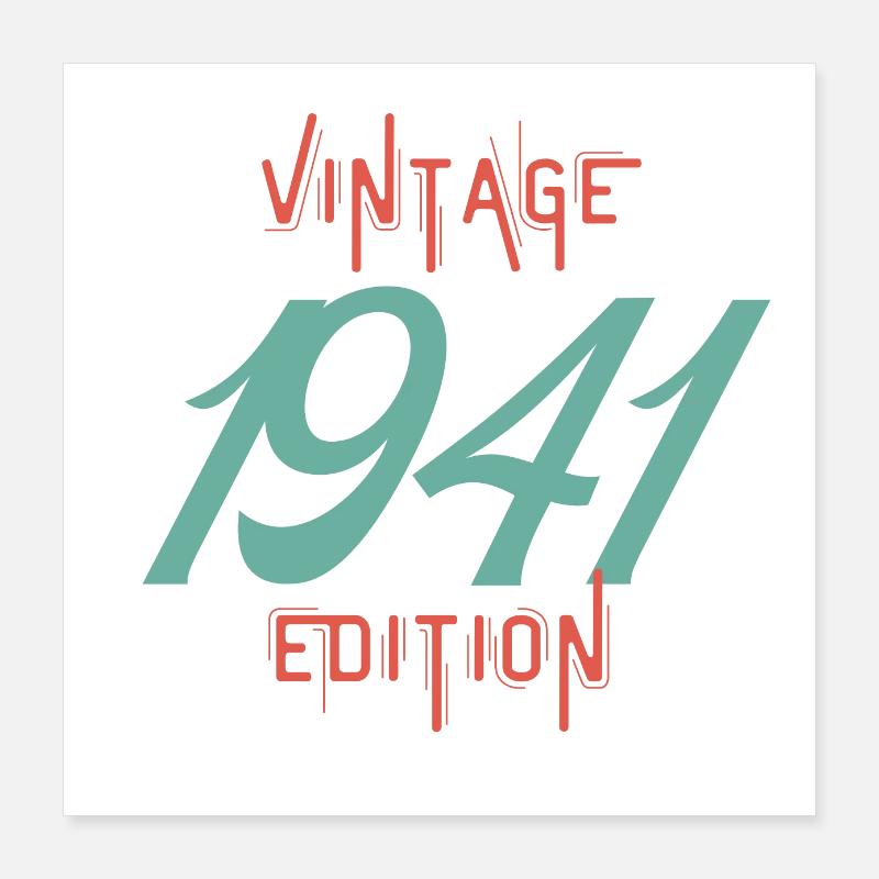 Vintage 1941 edition Poster 40 x 40 cm