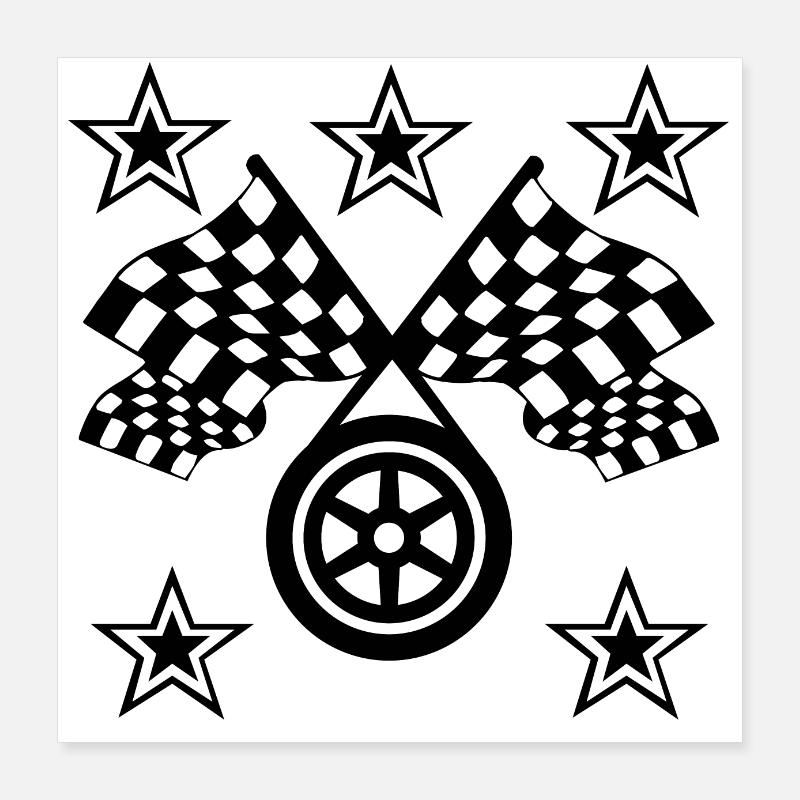 Car Poster 16" x 16" (40x40 cm)