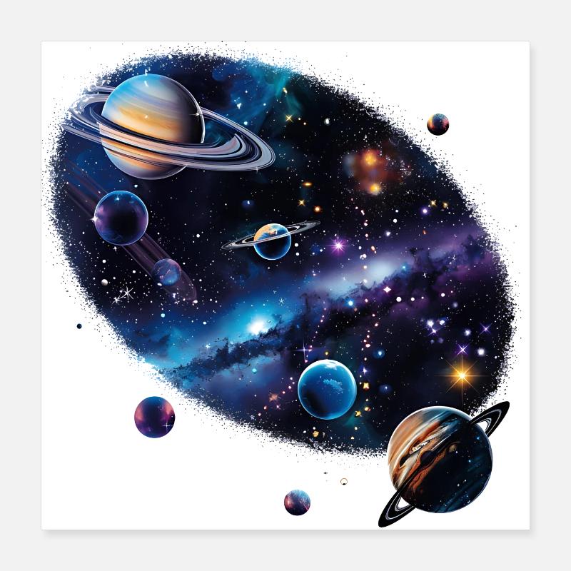 L’origine de l’univers Poster 40 x 40 cm