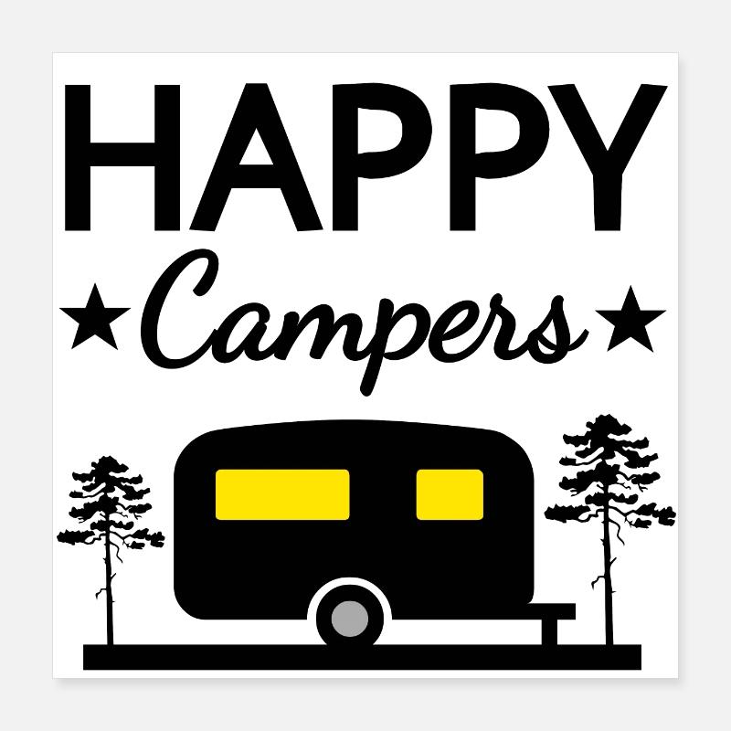 Campeur Poster 40 x 40 cm