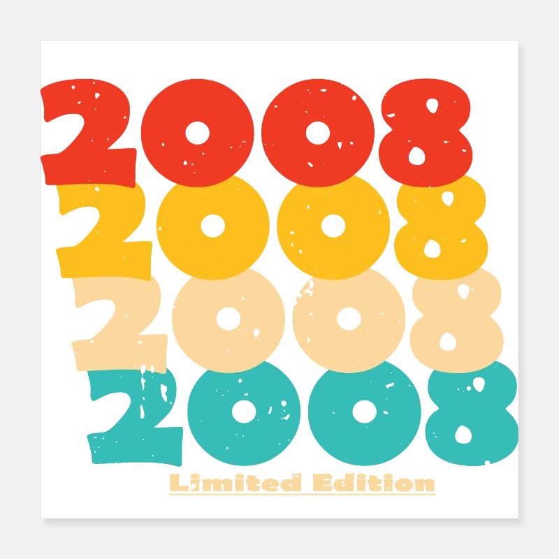 2008 : Edition Limitée - 16e anniversaire Poster 40 x 40 cm