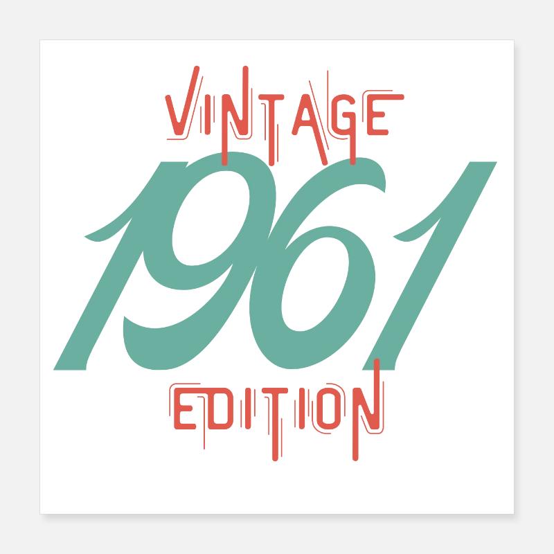 Vintage 1961 edition Poster 40 x 40 cm