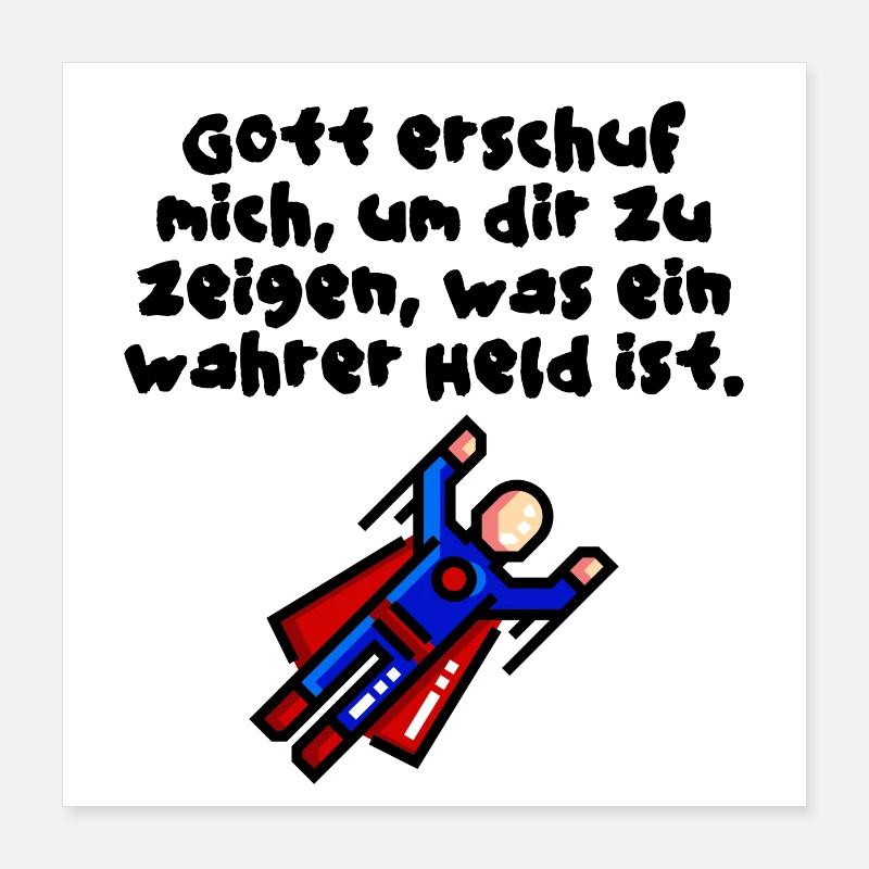 Held Poster 40x40 cm