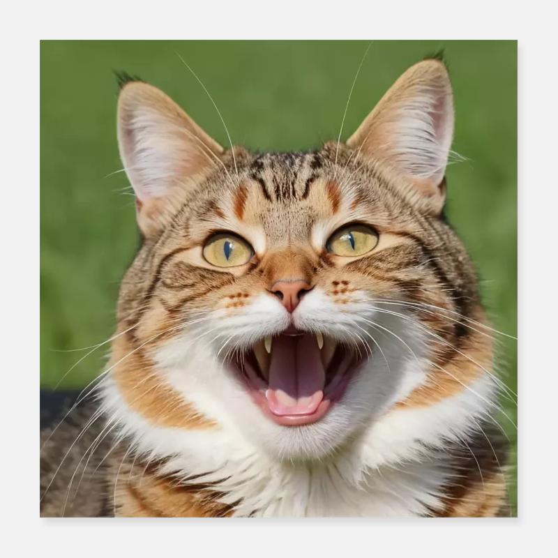 Cat Poster 16" x 16" (40x40 cm)