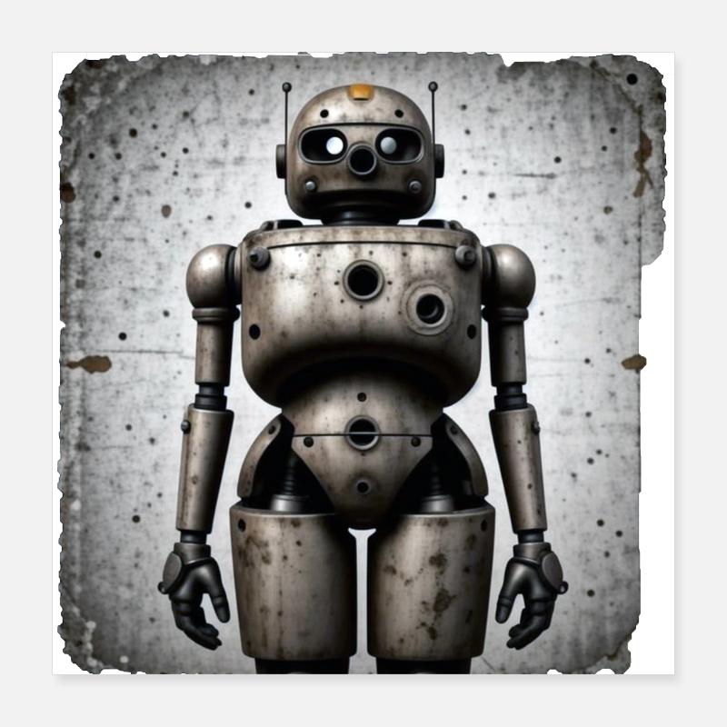 Wide Robot Poster 16" x 16" (40x40 cm)