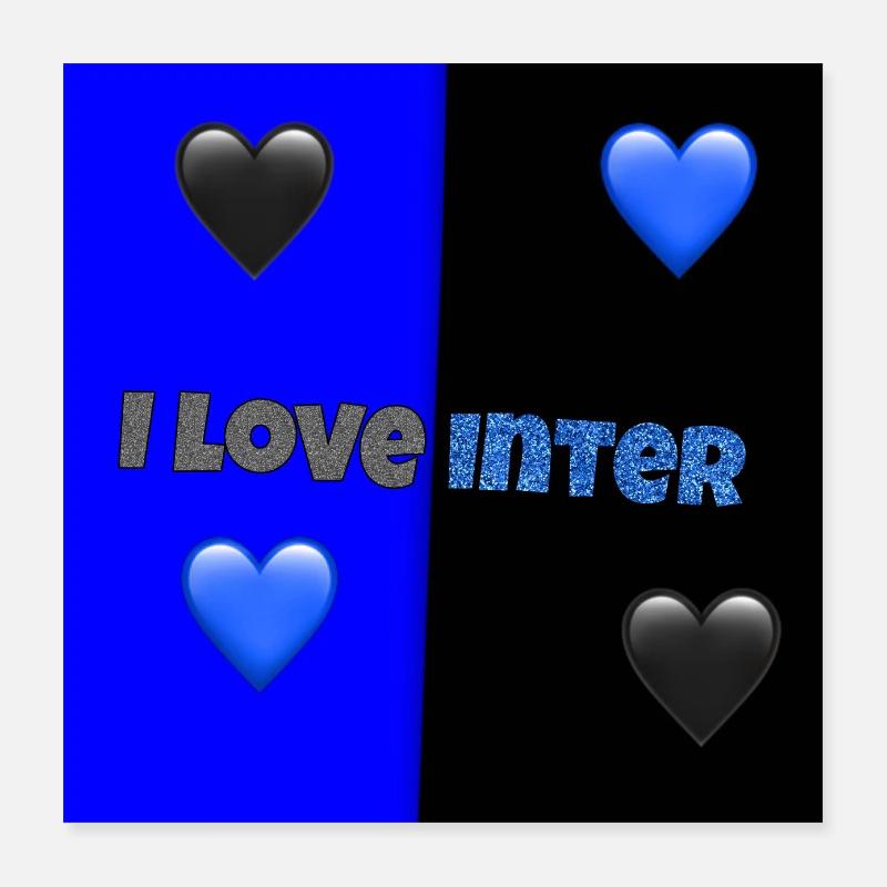 i love inter Poster 16" x 16" (40x40 cm)