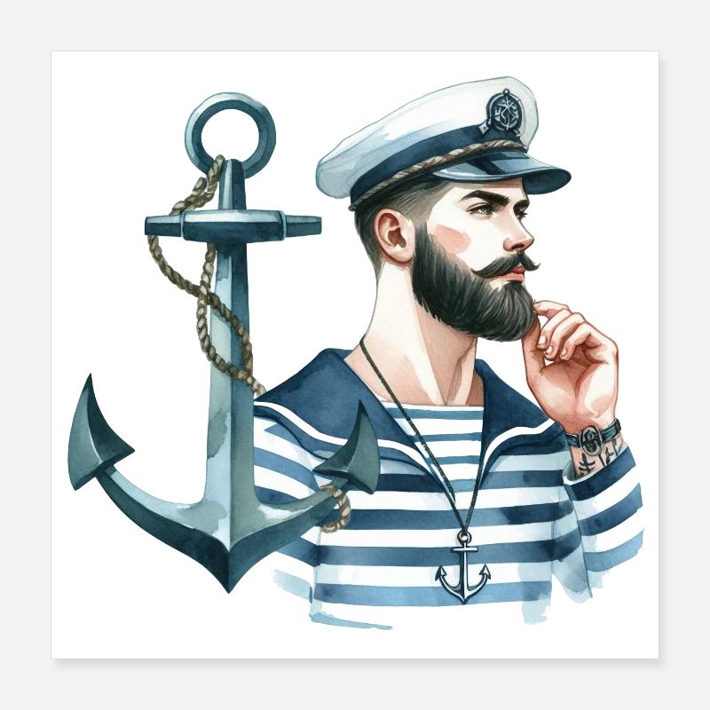 MARIN PASSION DU SUD Poster 40 x 40 cm