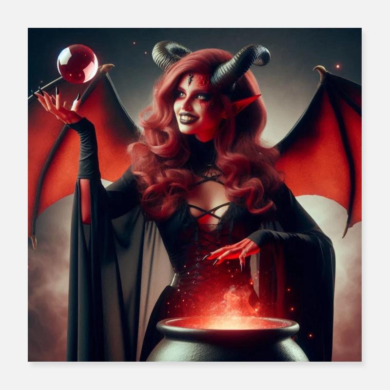 Diablesse Poster 40 x 40 cm