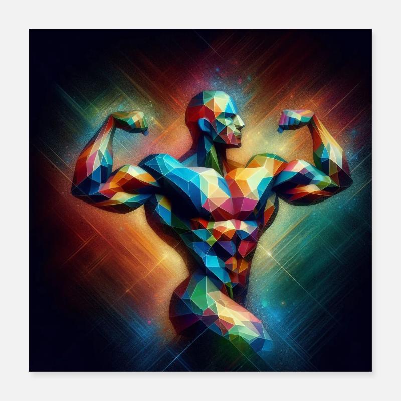 Culturisme Poster 40 x 40 cm