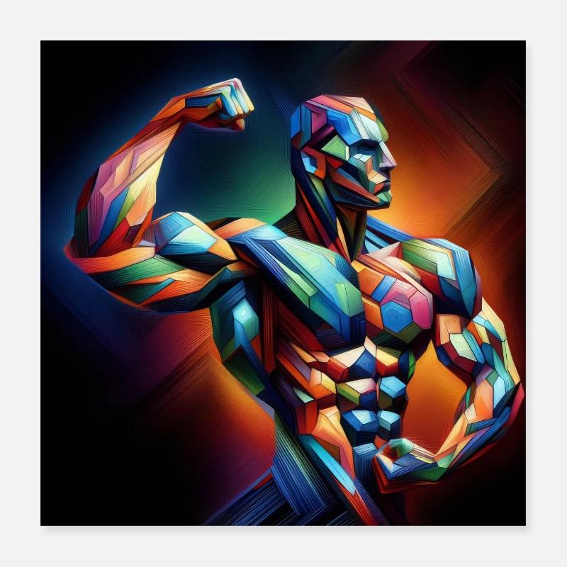 Culturisme Poster 40 x 40 cm