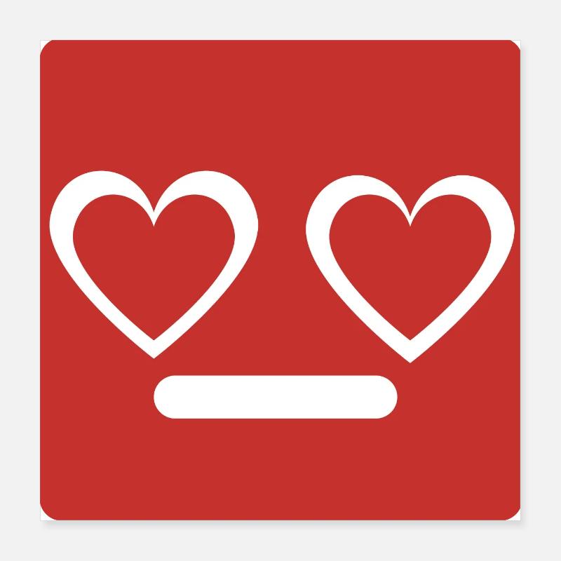 Verliebter Mann Poster 40x40 cm