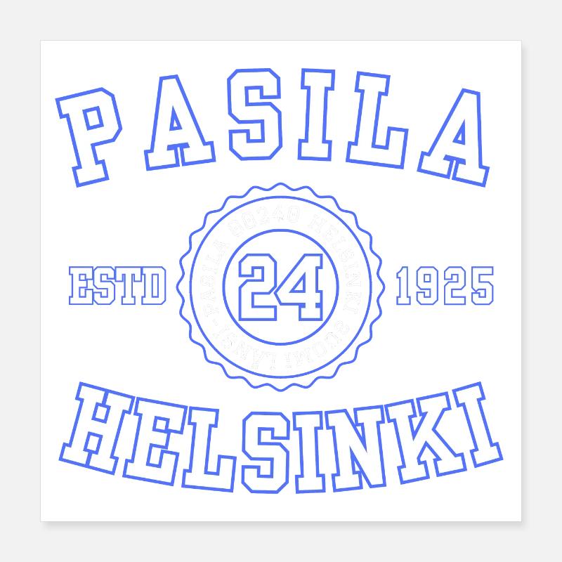 Pasila 24, Helsinki fondée en 1925 Poster 40 x 40 cm