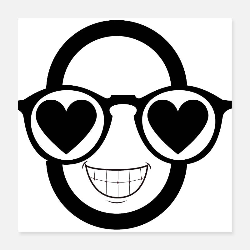 Verliebter Mann Poster 40x40 cm