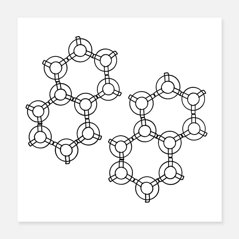 Conception Hexa Poster 40 x 40 cm